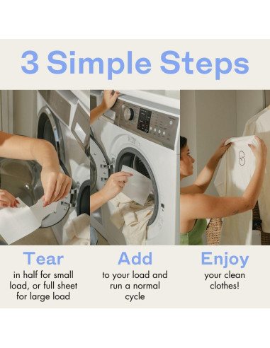 Hojas de Detergente para Ropa Skipper - 120 Hojas (240 Cargas)