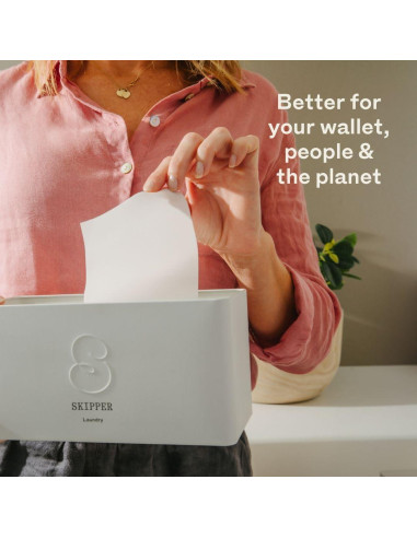 Hojas de Detergente para Ropa Skipper - 120 Hojas (240 Cargas)