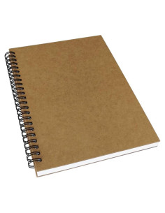 Cuaderno Espiral Rayado YUREE A5 60 Hojas 100g Marrón