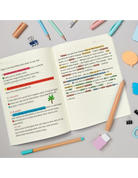 Cuaderno B5 Mifuner Rayado Mariposa 60 Hojas 80gsm