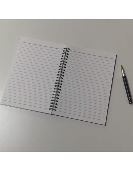 Cuaderno Espiral Rayado YUREE A5 60 Hojas 100g Marrón