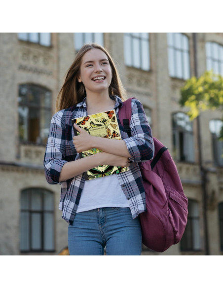 Cuaderno B5 Mifuner Rayado Mariposa 60 Hojas 80gsm