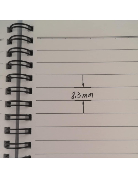 Cuaderno Espiral Rayado YUREE A5 60 Hojas 100g Marrón