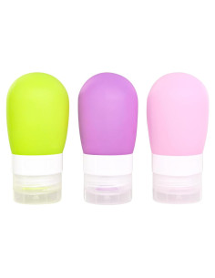 Botellas de Viaje Mziart 60ml Silicona Aprobadas por TSA - 3 Piezas