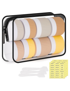 Set de 8 Botellas de Viaje KOUWICH 30ml y 50ml A Prueba de Fugas