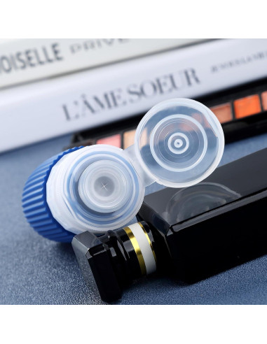 Botellas de Viaje Silicona 59ml Aprobadas TSA - 4 Piezas