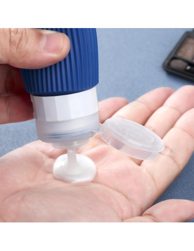 Botellas de Viaje Silicona 59ml Aprobadas TSA - 4 Piezas