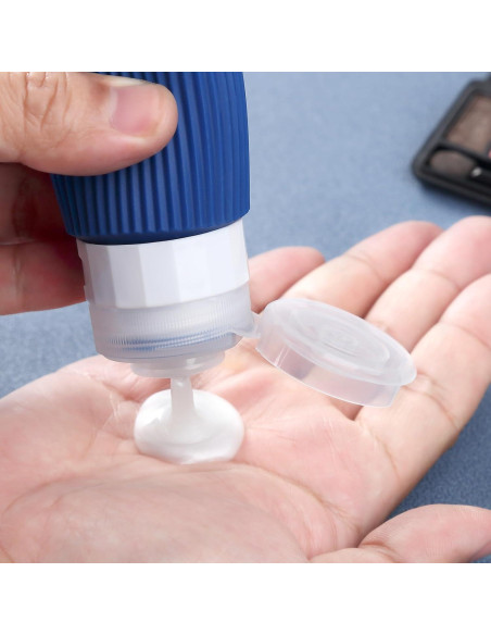 Botellas de Viaje Silicona 59ml Aprobadas TSA - 4 Piezas