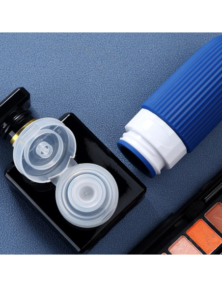 Botellas de Viaje Silicona 59ml Aprobadas TSA - 4 Piezas