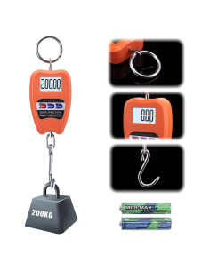 Balanza Digital Colgante Goture 200kg Pantalla LED Portátil