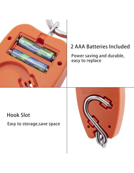 Balanza Digital Colgante Goture 200kg Pantalla LED Portátil