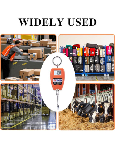 Balanza Digital Colgante Goture 200kg Pantalla LED Portátil