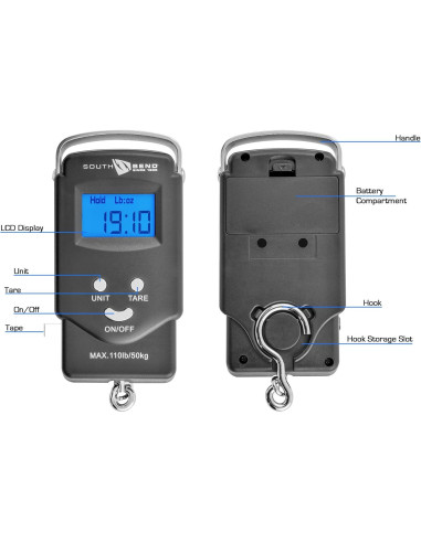 Báscula Digital Colgante South Bend SB-835B 50kg LCD