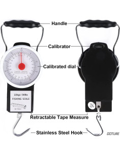 Báscula Colgante de Pesca Goture 22Kg Mecánica Impermeable 2