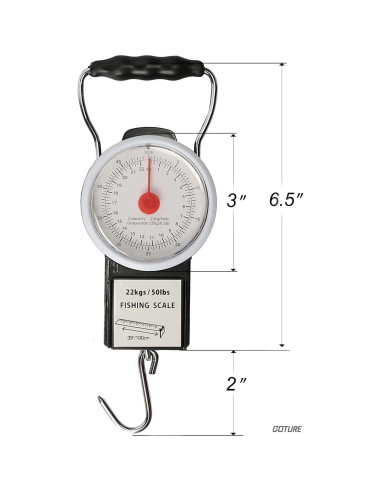 Báscula Colgante de Pesca Goture 22Kg Mecánica Impermeable