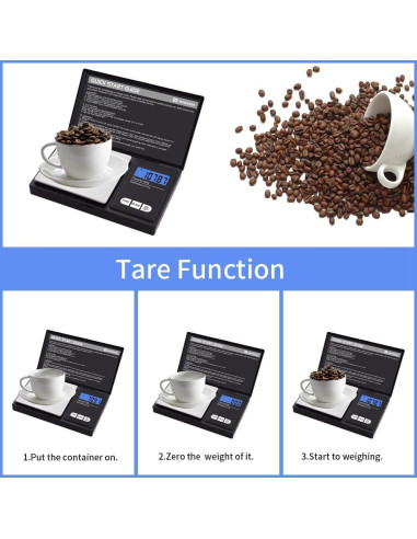 Báscula Digital de Gramos UNIWEIGH UA200, 200 g x 0.01 g