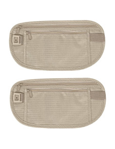 Riñonera Oculta DODAMOUR para Dinero y Pasaporte Caqui