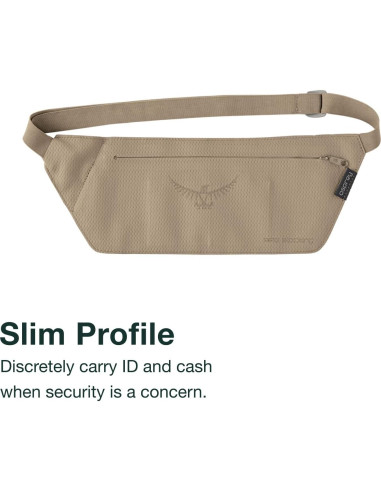 Cinturón de Dinero Slim Osprey Stealth RFID Tan Desierto