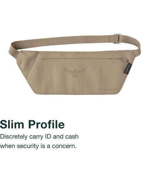 Cinturón de Dinero Slim Osprey Stealth RFID Tan Desierto