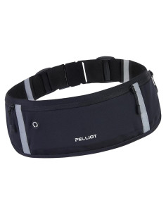 Cinturón de Correr PELLIOT Negro Ajustable Resistente al Agua