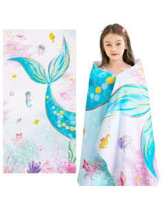 Toalla de Playa WERNNSAI Sirena 76.2x152.4 cm Microfibra 2