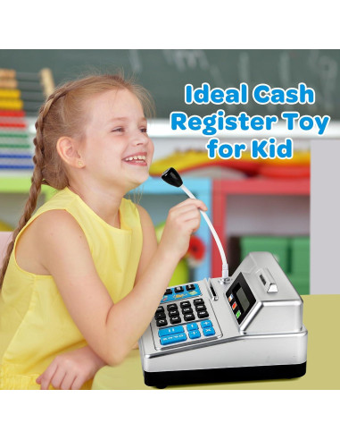 Registradora de Juguete Shantou con 103 Piezas y Calculadora