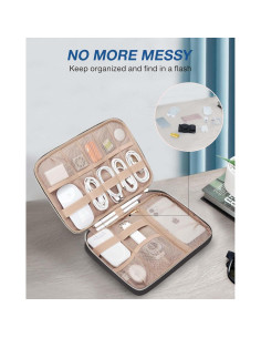 BAGSMART Organizador de Viaje Electrónico Negro 26.9x19.1 cm 2