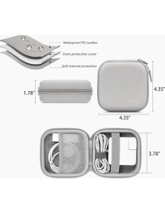 Funda Organizador de Cargador para MacBook HOMEGYMFREE Gris 2
