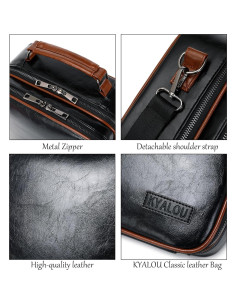 Organizador de Viaje KYALOU Negro, Funda Impermeable para Accesorios Electrónicos 2