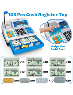 Caja Registradora Juguete Shantou 103 Pcs con Micrófono 2