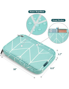 Organizador de Cables PAVILIA Verde Azulado 25.4x17.3 cm 2