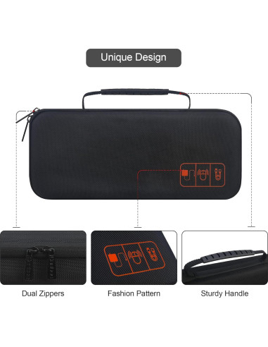 Organizador Electrónico de Cables Canboc Negro 32.5x14.6x6.1 cm