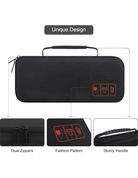 Organizador Electrónico de Cables Canboc Negro 32.5x14.6x6.1 cm