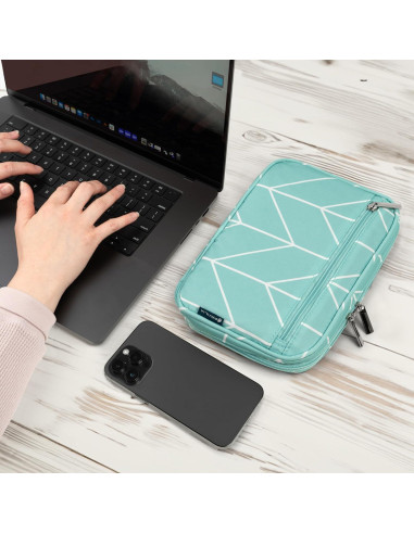 Organizador de Cables PAVILIA Verde Azulado 25.4x17.3 cm