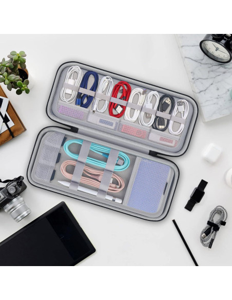 Organizador Electrónico de Cables Canboc Negro 32.5x14.6x6.1 cm