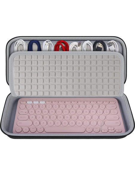 Organizador Electrónico de Cables Canboc Negro 32.5x14.6x6.1 cm