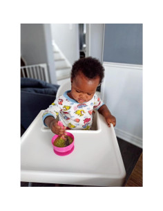 Cuencos de Silicona ChooMee para Bebés 4 oz 2 Piezas Rosa 2