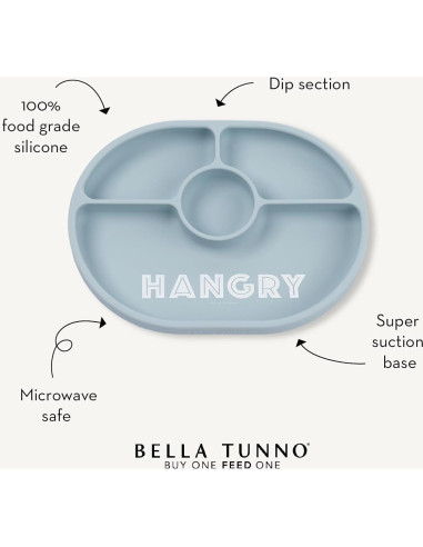 Plato de Succión Bella Tunno Miss Mess para Bebés 4-12 meses