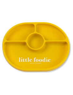 Plato de Succión Bella Tunno Pequeño Gourmet Silicona 4 Compartimentos