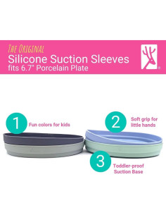 Mangas de Succión de Silicona Elk y Amigos para Plato 17 cm 2