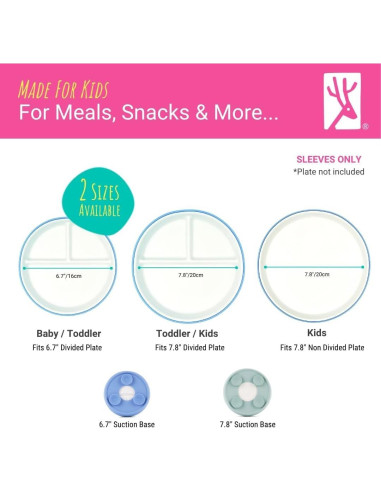 Mangas de Succión de Silicona Elk y Amigos para Plato 17 cm