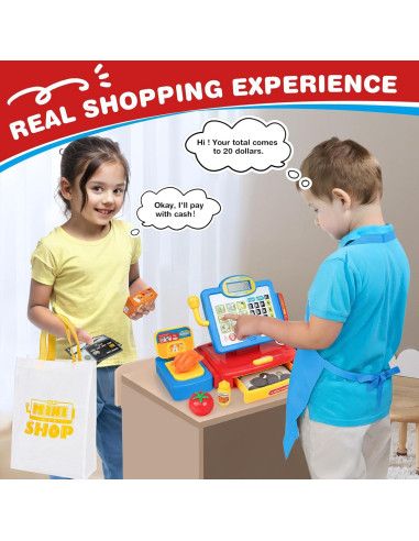 Caja Registradora Juguete Dreamon con Calculadora y Accesorios