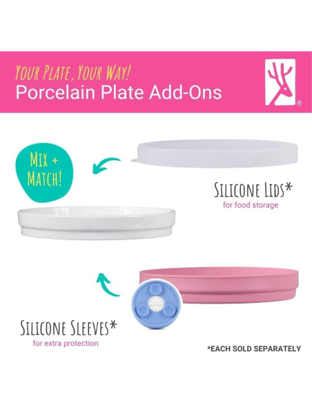 Mangas de Succión de Silicona Elk y Amigos para Plato 17 cm