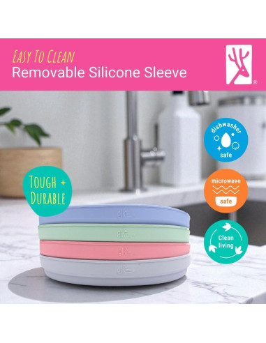 Mangas de Succión de Silicona Elk y Amigos para Plato 17 cm
