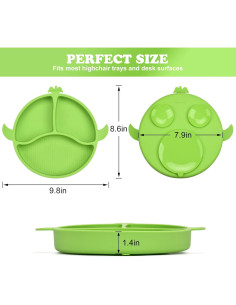 Plato de Silicona Dividido PARENTCARE para Niños 21.8x20.1cm 2