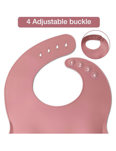 Set de Alimentación para Bebés Rosa - 10 Piezas Silicona 2