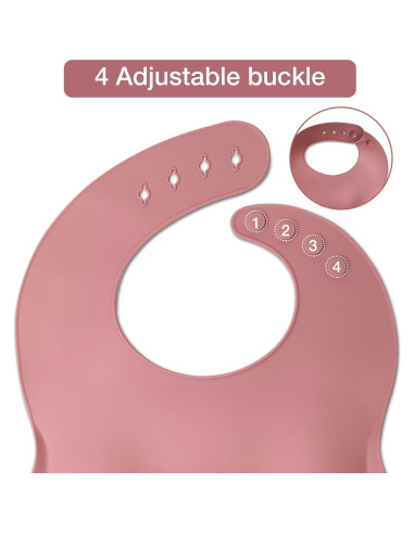 Set de Alimentación para Bebés Rosa - 10 Piezas Silicona