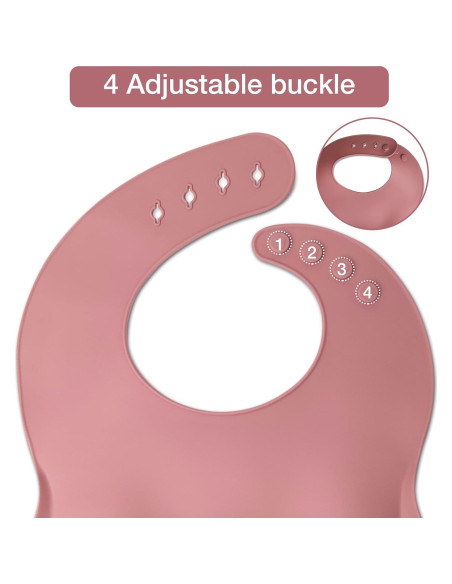 Set de Alimentación para Bebés Rosa - 10 Piezas Silicona