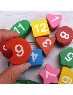 Reloj de Enseñanza de Madera Toyvian Patrón Pingüino 22.5x30cm 2