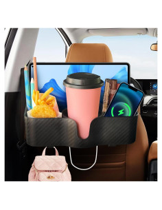 Organizador de Asiento Trasero 4 en 1 PANSDORE Negro